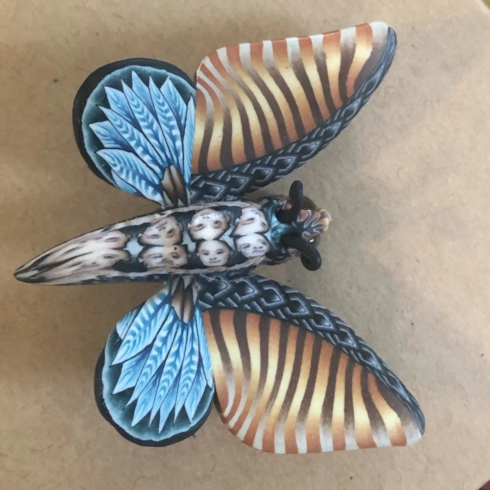 Jon Stuart Anderson Butterfly Pin - Picture 5 of 9